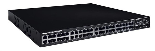 Dell PowerConnect 6248 48Ports Managed Layer3 10/100/1000Base-T Gigabit Ethernet Net Switch With 4 x SFP Shared