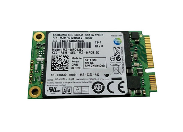 Dell 128GB mSATA Multi Level Cell (MLC) 1.8 inch Solid State Drive (SSD)