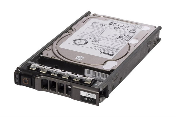 Dell 2TB SAS 12Gb/s 7200RPM Hot Plug 2.5 inch Nearline Hard Disk Drive with Tray for PowerEdge R410 / PowerVault MD1200 Server System