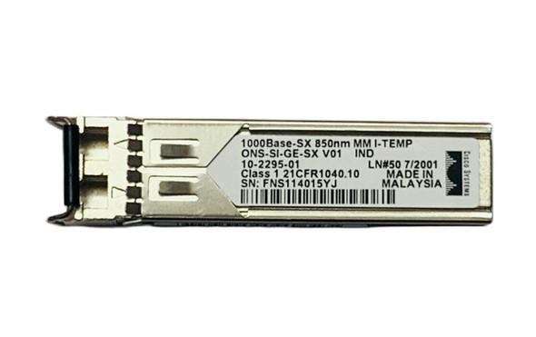 Cisco 1Gb/s 1000Base-SX Multi-mode Fibre 550m 850nm Duplex LC Connector SFP Transceiver Module