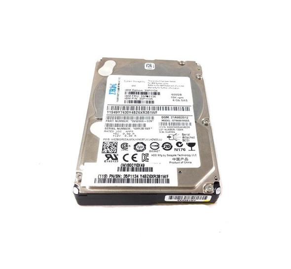 IBM 600GB SAS 6Gb/s 10000RPM 2.5 inch Hard Disk Drive