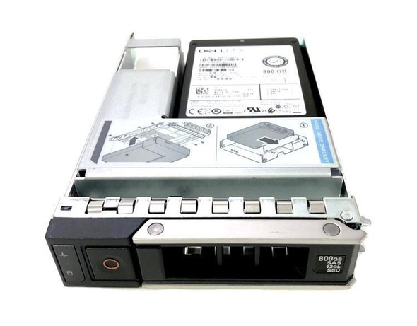 Dell Hybrid 800GB SAS Read Intensive Multi Level Cell (MLC) 12Gb/s 2.5 inch Hot Plug 3.5 inch Hybried Carr Solid State Drive (SSD) Drive