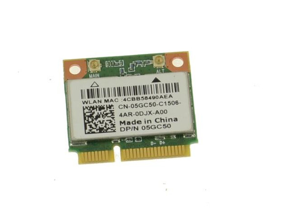 Dell WiFi Card Qualcomm Atheros Mini PCI Express 802.11b/g/n Bluetooth 4.0 for Latitude 3540