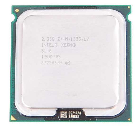 Dell 2.33GHz Clock Speed 4MB L2 Cache 1333MHz FSB Intel Xeon LV 5148 Dual Core Processor