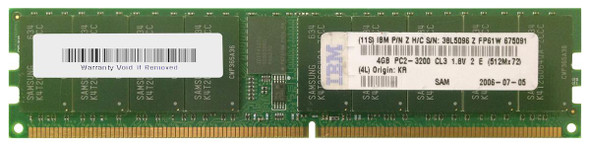 IBM 4GB 400MHz DDR2 PC2-3200 Registered ECC CL3 240-Pin DIMM Dual Rank Memory