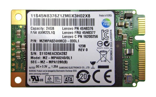 Lenovo 24GB mSATA PCI Express Solid State Drive (SSD)