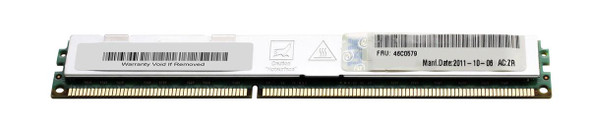 IBM 4GB 1333MHz DDR3 PC3-10600 ECC Registered CL9 240-Pin (VLP) DIMM 1.5V Dual Rank x4 Memory Module
