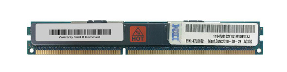 IBM 8GB 1333MHz DDR3 PC3-10600 ECC Registered CL9 240-Pin (VLP) DIMM 1.5V Dual Rank x4 Memory Module