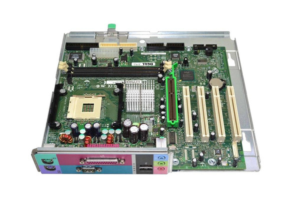 Dell MATX Motherboard (System Board) , Socket Type 478, 533MHz FSB, 2GB (MAX) DDR Memory Support, AGP 4X, for Dimension 4500 DE