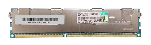 HP 16GB 1066MHz DDR3 PC3-8500 Registered ECC CL7 240-Pin DIMM Quad Rank Memory