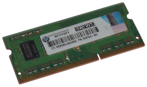 HP 2GB 1333MHz DDR3 PC3-10600 Unbuffered non-ECC CL9 204-Pin Sodimm Single Rank Memory