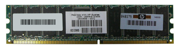 HP 256MB 266MHz DDR PC2100 Registered ECC CL2.5 184-Pin DIMM Memory