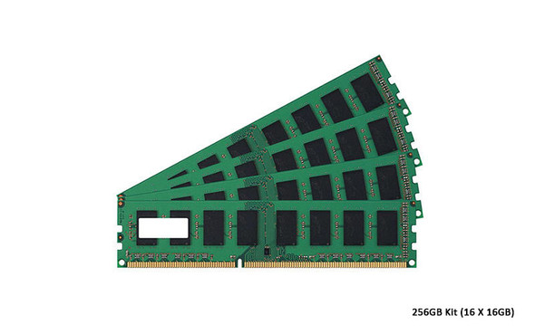 HP 256GB (16 X 16GB) 1600MHz DDR3 PC3-12800 Registered ECC CL11 240-Pin DIMM 1.35V Low Voltage Dual Rank Memory