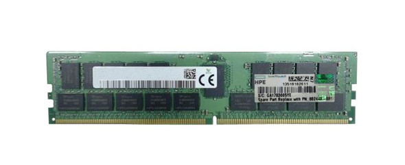 HPE 32GB 2666MHz DDR4 PC4-21300 Registered ECC CL19 288-Pin DIMM 1.2V Dual Rank Memory