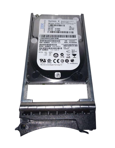 IBM 1TB SAS 6Gb/s 7200RPM 2.5 inch Hot Swap Hard Disk Drive with Tray