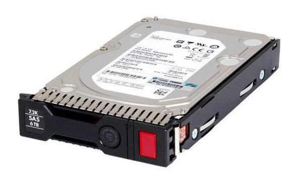 HP 6TB SAS 12Gb/s 7200RPM Hot Swap LFF 3.5 inch Midline SC Hard Disk Drive with Tray