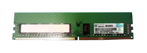 HP 8GB 2133MHz DDR4 PC4-17000 Unbuffered ECC CL15 288-Pin DIMM 1.2V Single Rank Memory
