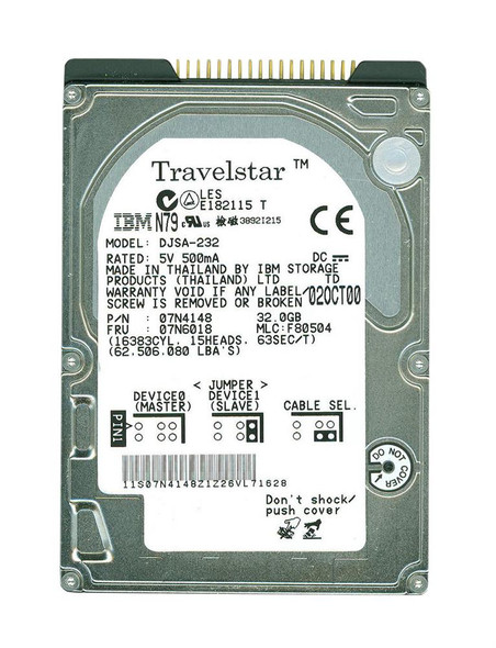IBM 32GB IDE 2.5 inch Hard Drive
