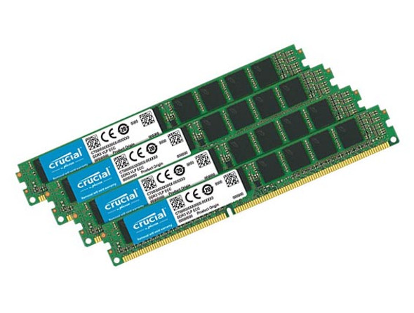Crucial 16GB Kit (4 X 4GB) DDR4-2400MHz PC4-19200 non-ECC Unbuffered CL17 260-Pin SoDimm 1.2V Single Rank Memory