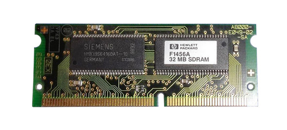 HP 32MB 66MHz PC66 non-ECC Unbuffered CL2 144-pin SoDimm Memory Module