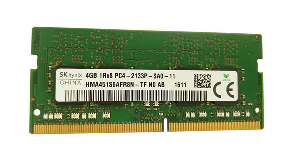 Hynix 4GB 2133MHz DDR4 PC4-17000 Unbuffered ECC CL15 260-Pin SoDimm 1.2V Single Rank Memory