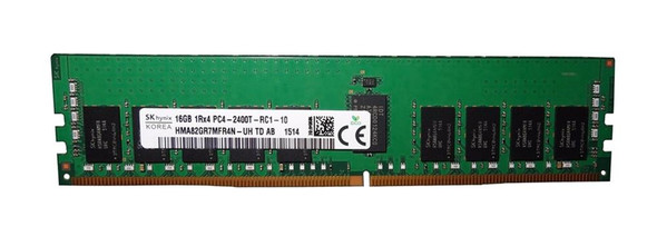 Hynix 16GB 2400MHz DDR4 PC4-19200 ECC Registered CL17 288-Pin DIMM 1.2V Single Rank Memory Module