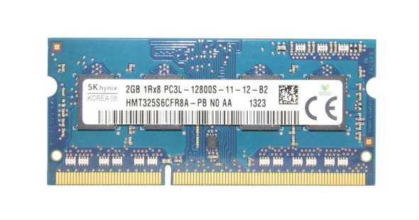 Hynix 2GB DDR3-1600MHz PC3-12800 non-ECC Unbuffered CL11 204-Pin SoDimm 1.35V Low Voltage Single Rank Memory Module