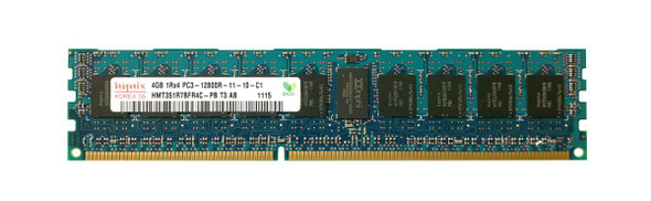 Hynix 4GB 1600MHz DDR3 PC3-12800 ECC Registered CL11 240-Pin DIMM 1.5V Single Rank Memory Module