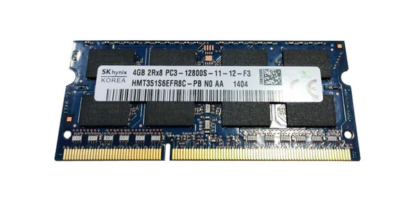 Hynix 4GB DDR3-1600MHz PC3-12800 non-ECC Unbuffered CL11 204-Pin SoDimm 1.35V Low Voltage Dual Rank Memory Module