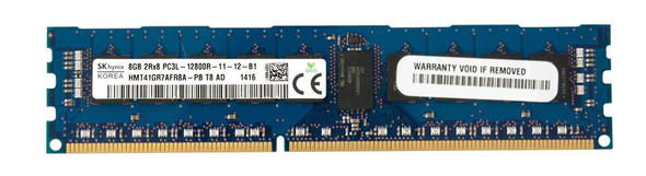 Hynix 8GB 1600MHz DDR3 PC3-12800 Registered ECC CL11 240-Pin DIMM 1.35V Low Voltage Dual Rank Memory