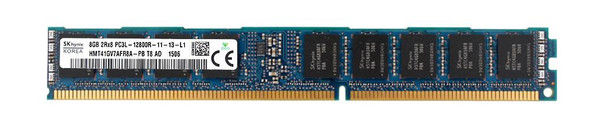 Hynix 8GB 1600MHz DDR3 PC3-12800 ECC Registered CL11 240-Pin (VLP) DIMM 1.35v Dual Rank Memory Module