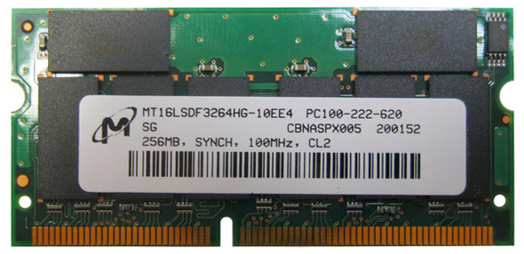 Micron 256MB SODIMM Non Parity PC 100 100Mhz Memory