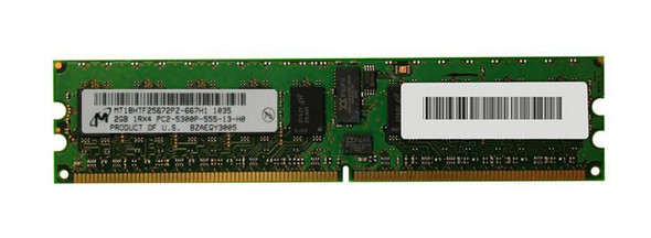 Micron 2GB PC2-5300 DDR2-667MHz ECC Registered CL5 240-Pin DIMM Single Rank Memory