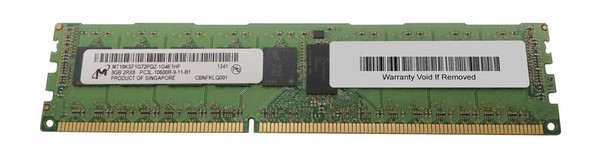 Micron 8GB 1333MHz DDR3 PC3-10600 Registered ECC CL9 240-Pin Dual Rank DIMM 1.35V Low Voltage Memory