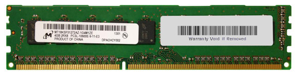 Micron 4GB 1333MHz DDR3 PC3-10600 Unbuffered ECC CL9 240-Pin DIMM 1.35V Low Voltage Dual Rank Memory