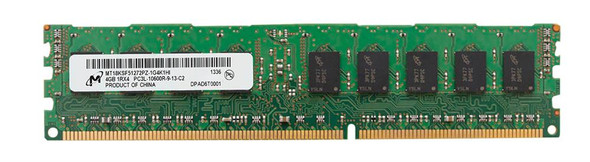 Micron 4GB 1333MHz DDR3 PC3-10600 Registered ECC CL9 240-Pin DIMM 1.35V Low Voltage Single Rank Memory