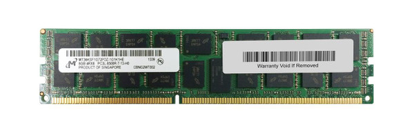 Micron 8GB 1066MHz DDR3 PC3-8500 Registered ECC CL7 240-Pin DIMM 1.35V Low Voltage Quad Rank Memory