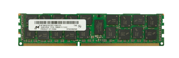 Micron 16GB 1600MHz DDR3 PC3-12800 Registered ECC CL11 240-Pin DIMM 1.35V Low Voltage Dual Rank Memory