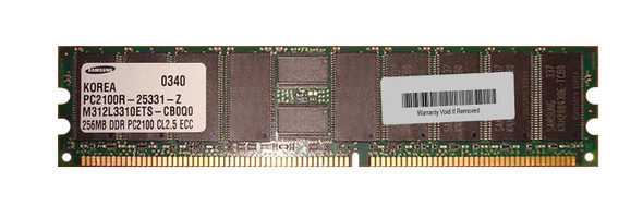 Samsung 256MB 266MHz DDR PC2100 Registered ECC CL2.5 184-Pin DIMM Memory