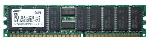 Samsung 512MB 266MHz DDR PC2100 Registered ECC CL2.5 184-Pin DIMM Memory