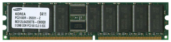 Samsung 512MB 266MHz DDR PC2100 Registered ECC CL2.5 184-Pin DIMM Memory