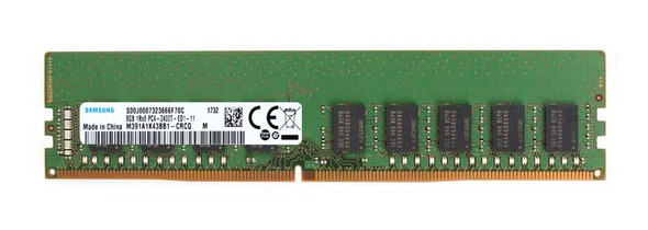 Samsung 8GB 2400MHz DDR4 PC4-19200 Unbuffered ECC CL17 288-Pin DIMM 1.2V Single Rank Memory