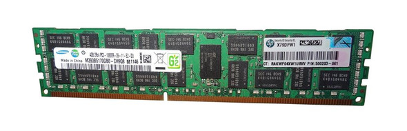 Samsung 4GB 1333MHz DDR3 PC3-10600 Registered ECC CL9 240-Pin DIMM Dual Rank Memory