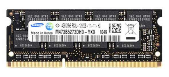 Samsung 4GB 1600MHz DDR3 PC3-12800 Unbuffered non-ECC CL11 204-Pin Sodimm 1.35V Low Voltage Dual Rank Memory