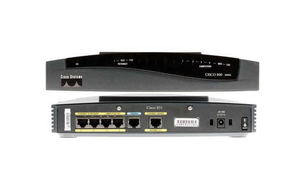Cisco 831 1 x 10Base-T WAN 4 x 10/100Base-TX LAN Broadband Router
