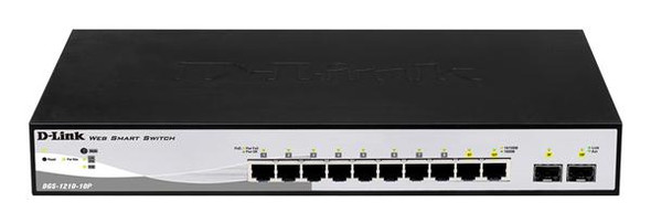 D-Link 8 Port 10/100/1000Base-T Managed Gigabit Ethernet Net Switch with 2 Shared SFP Ports