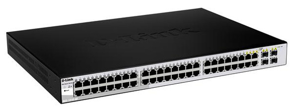 D-Link WebSmart 48Ports 10/100/1000Mb/s Gigabit Net Switch with 4 Combo SFP Ports