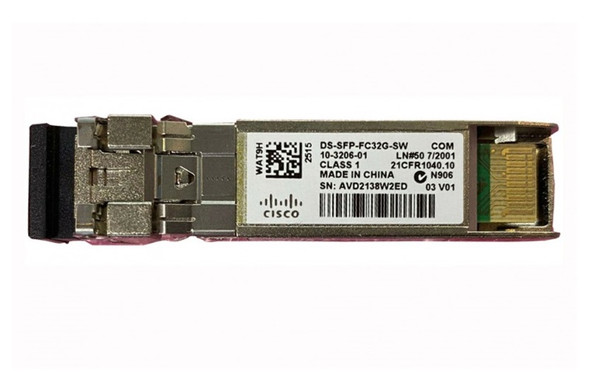 Cisco 32Gb/s Fibre Channel Multi-mode Fibre 20m 850nm Duplex LC Connector SFP+ Transceiver Module