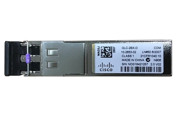 Cisco 1.25Gb/s 1000Base-BX10-D Single-mode Fibre 10km 1490nm / 1310nm LC Connector SFP Transceiver Module