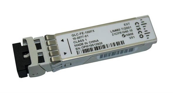 Cisco 100Mb/s 100Base-FX 2km 1310nm Duplex LC Connector SFP Multi-mode Fabric Transceiver Module